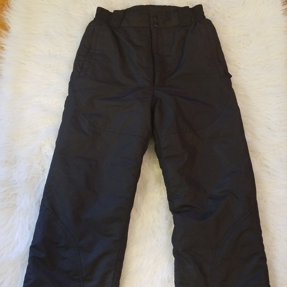 Boys Timber Black Snow Pants Size M 10-12